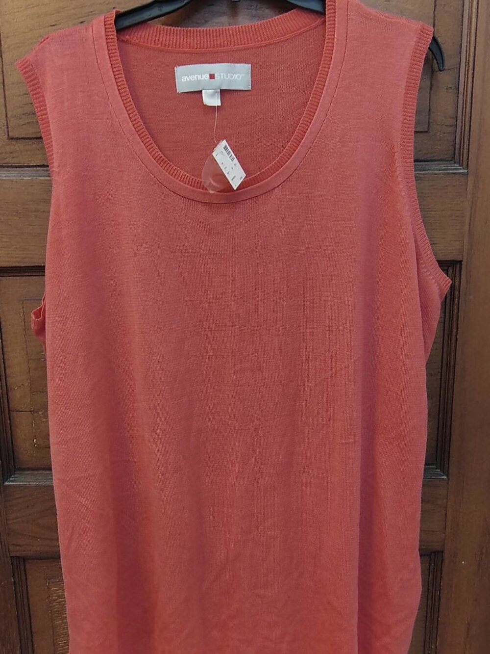 Avenue Studio Sleeveless Top - Salmon Pink